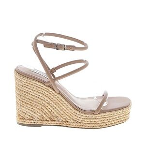 Steve Madden Tan Strappy Wedges, size 8